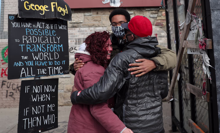 Image: Reaction to the verdict in the trial of former Minneapolis police officer Derek Chauvin
