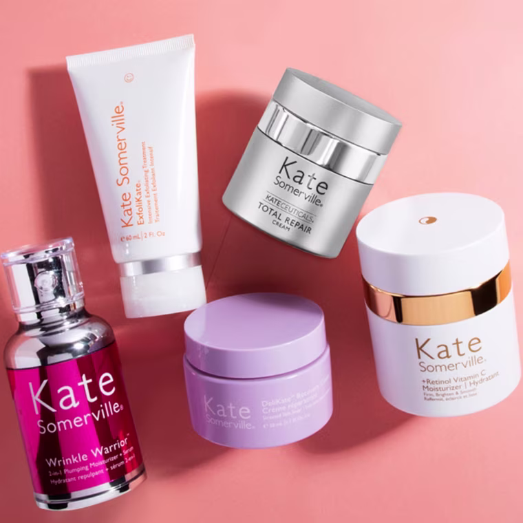Kate Somerville products flat lay