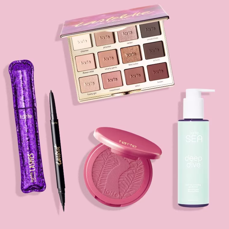 Illustration of Tarte products