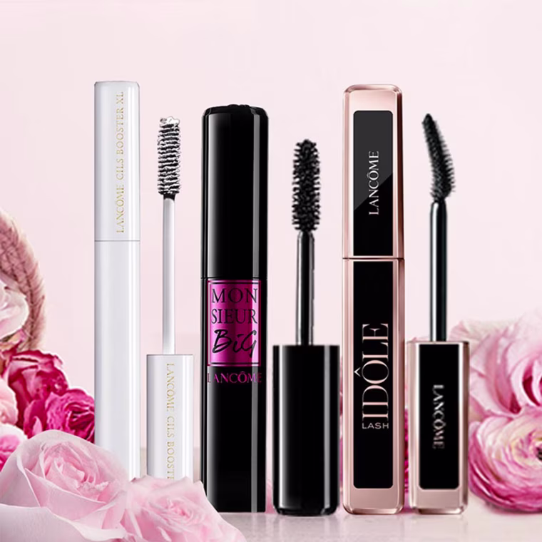 Illustration of different mascaras