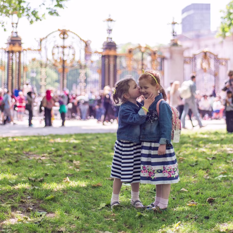 Kids at Buckingham Palace