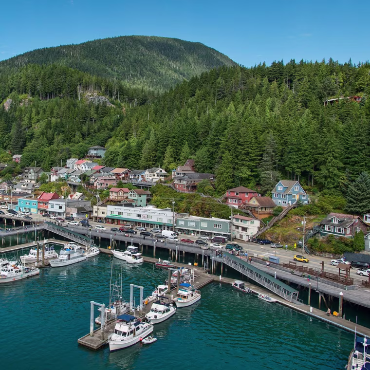 View of Alaskan City