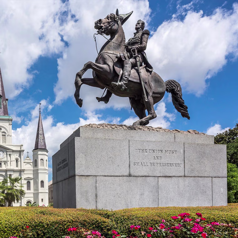 Statue at the French Quarter in New Orleans