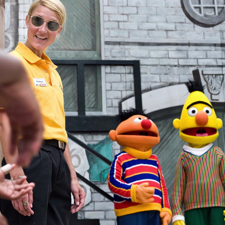 Ernie and Burt at Sesame Place