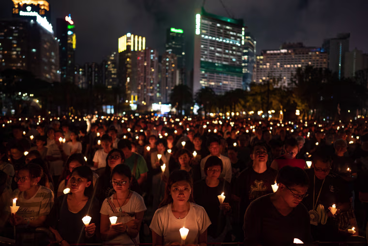Image: Hong Kong Marks 30 Years Since The Tiananmen Massacre