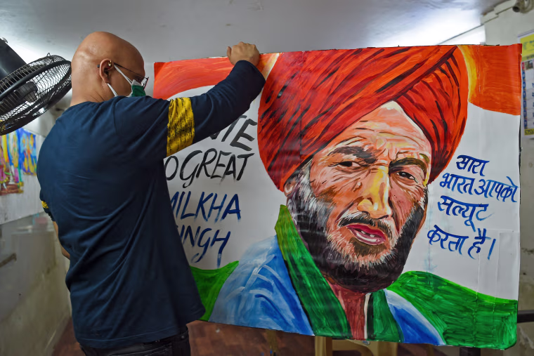 Image: INDIA-ATHLETICS-OLY-MILKHA SINGH
