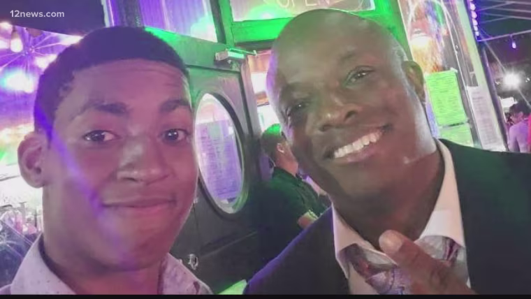 Daniel Robinson and his father, David.