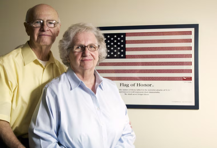 Image: Lee and Eunice Hanson at their Easton, Conn. home on July 28, 2011.
