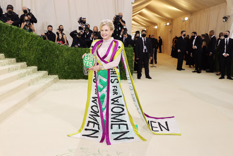 Rep. Carolyn Maloney, D-N.Y., attends The 2021 Met Gala Celebrating In America: A Lexicon Of Fashion on Sept. 13, 2021, in New York.