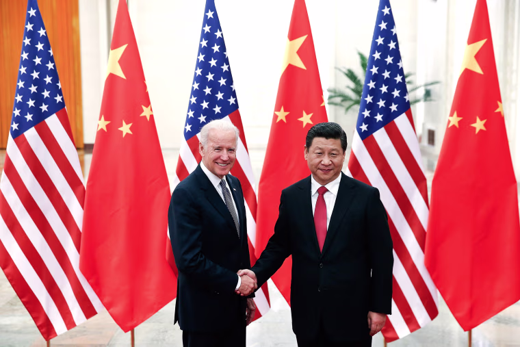 Image: Xi Jinping and Joe Biden