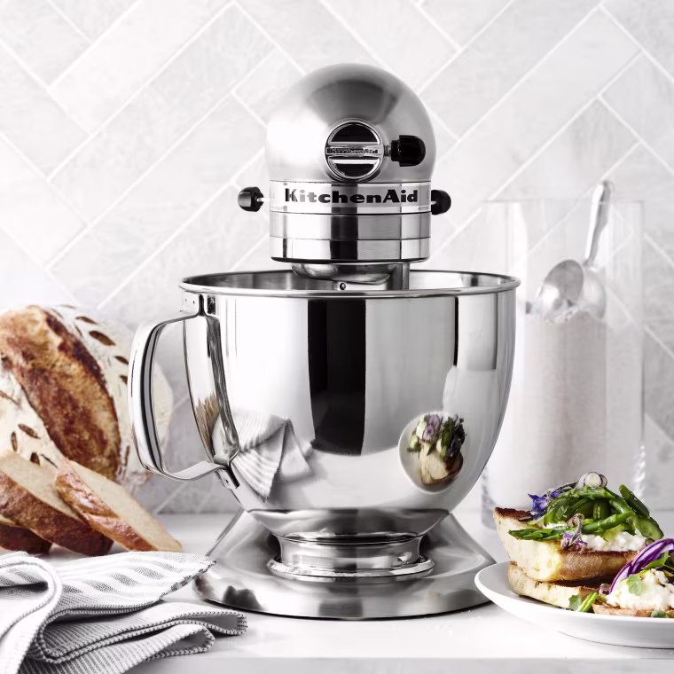 Enter our sweepstakes with Williams Sonoma to win a 5-Quart KitchenAid Artisan Stand Mixer.
