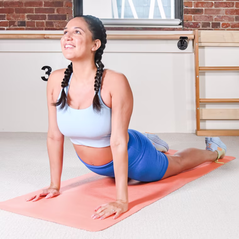 Fit experts recommend plus-size sports bras with full coverage or compression, but speak with an expert virtually or in person if you're not sure.