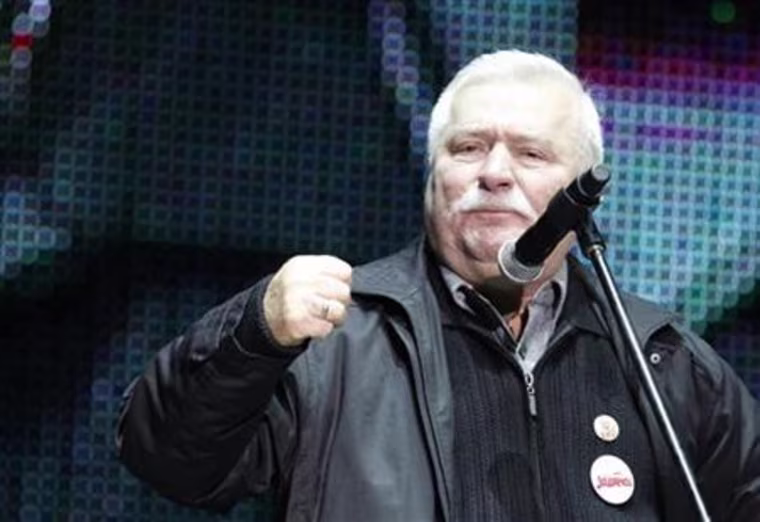 Lech Walesa, former Polish president and founder of the Solidarity trade union
