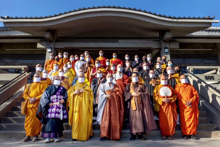 May We Gather was held at Los Angeles’ Higashi Hongwanji Buddhist Temple, which was vandalized in February.