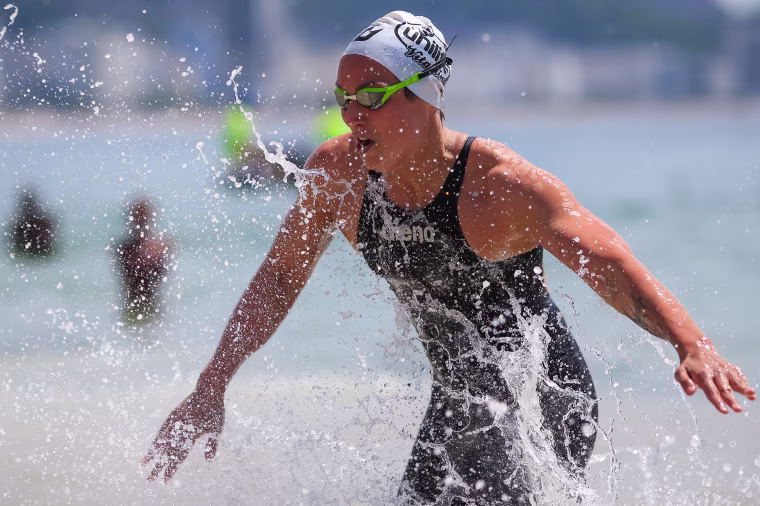 Image: Rachele Bruni on the course at Copacabana Beach during the Rei e Rainha do Mar  on Dec. 23, 2018 in Rio de Janeiro.