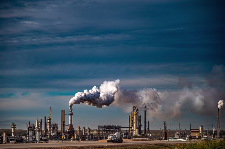 The Syncrude Operation north of Fort McMurray, Alberta, Canada.