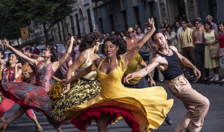 Ariana DeBose as Anita and David Alvarez as Bernardo in "West Side Story."
