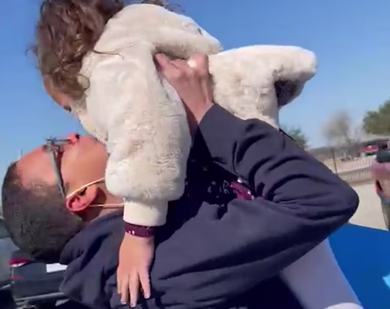 Venezuelan Michael Linares is reunited with his family after seven months.