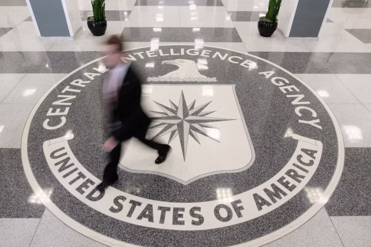 The lobby of the CIA headquarters building in McLean, Va.