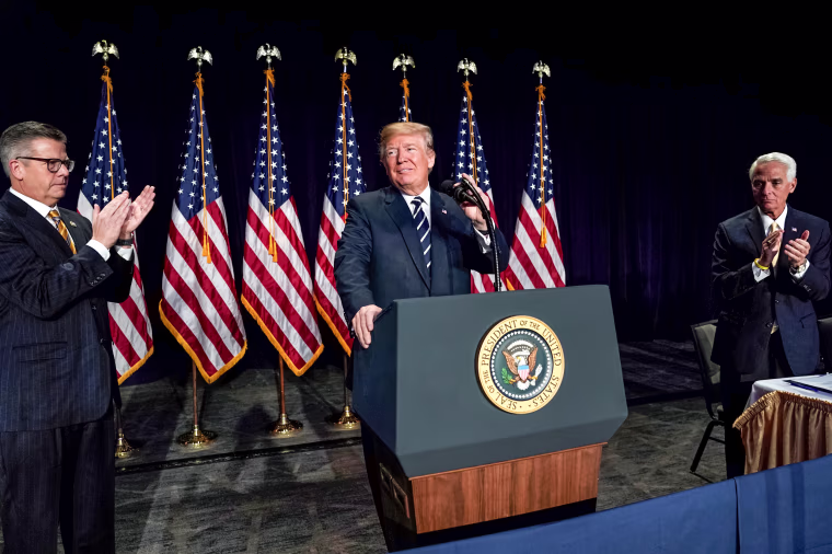 Trump delivers remarks at the National Prayer Breakfast in Washington