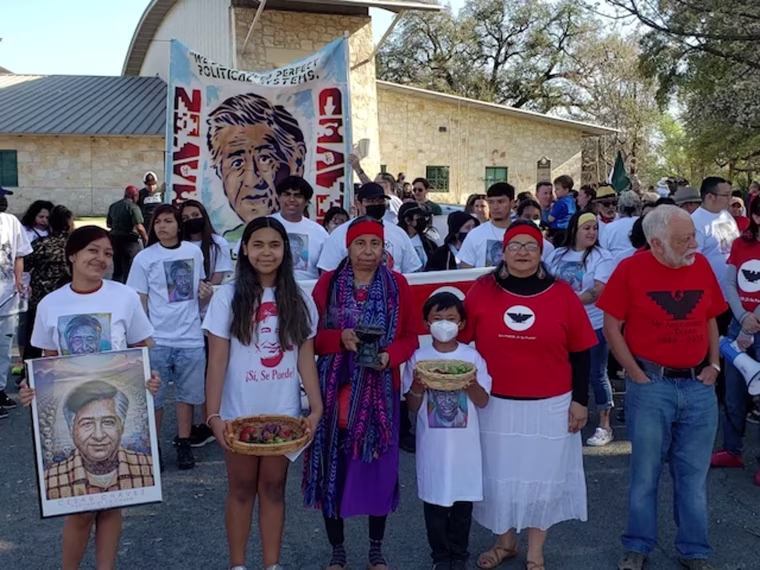 Susana Almanza during the ¡Sí Se Puede! César Chávez March & Day of Action!