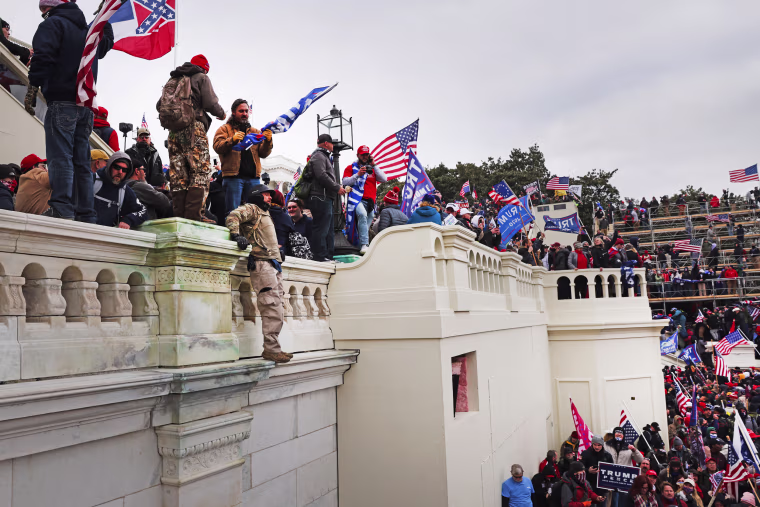 Donald Trump supporters storm the Capitol building