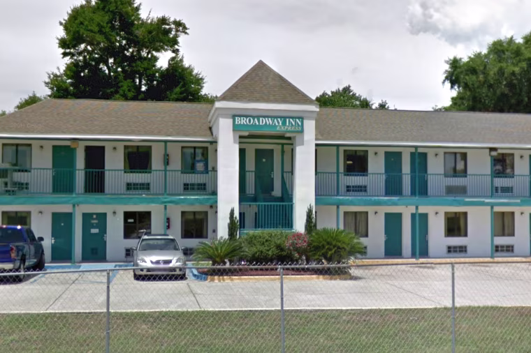 Broadway Inn Express on Walmart Lane in Biloxi, Miss., where three people were found dead.