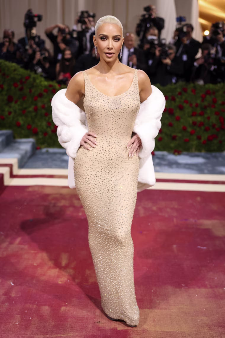 Kim Kardashian attends The 2022 Met Gala Celebrating "In America: An Anthology of Fashion" at The Metropolitan Museum of Art on May 2, 2022 in New York.