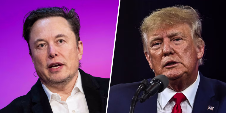 Elon Musk and Donald Trump.
