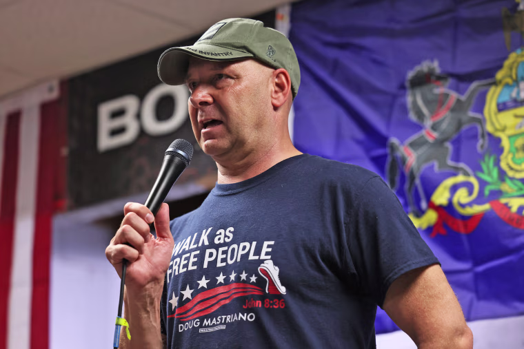 Image: Doug Mastriano Campaigns For The Republican Nomination For Pennsylvania Governor