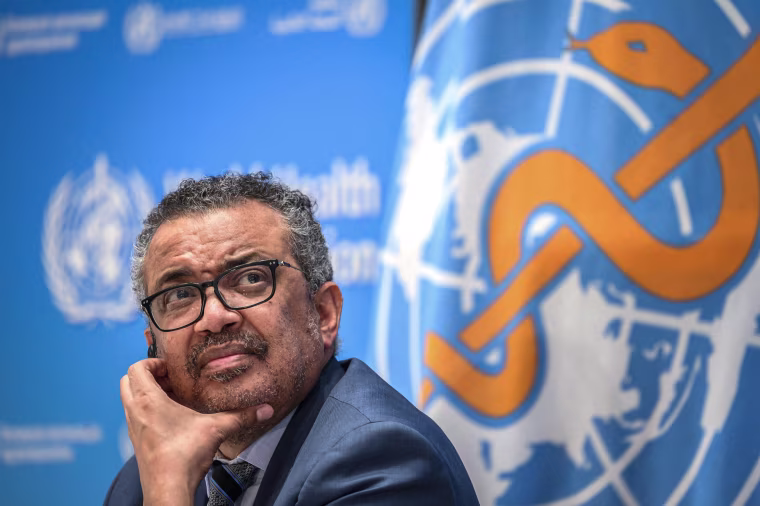 Image: World Health Organization (WHO) Director-General Tedros Adhanom Ghebreyesus at a press conference at the WHO headquarters in December, 2021 in Geneva.