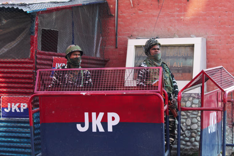 Two paramilitary soldiers