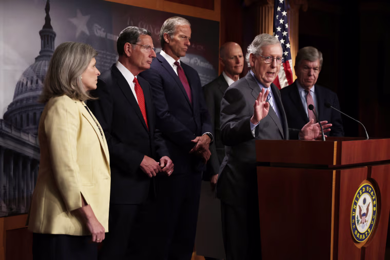 Image: Senators Meet On Capitol Hill For Weekly Policy Luncheons