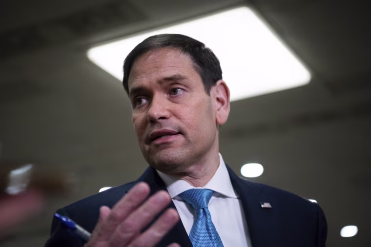 Sen. Marco Rubio, R-Fla., speaks at the Capitol on March 16. 