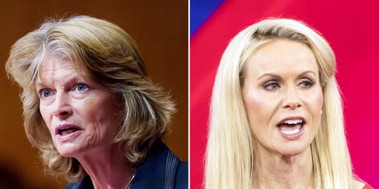 Image: Lisa Murkowski and Kelly Tshibaka.