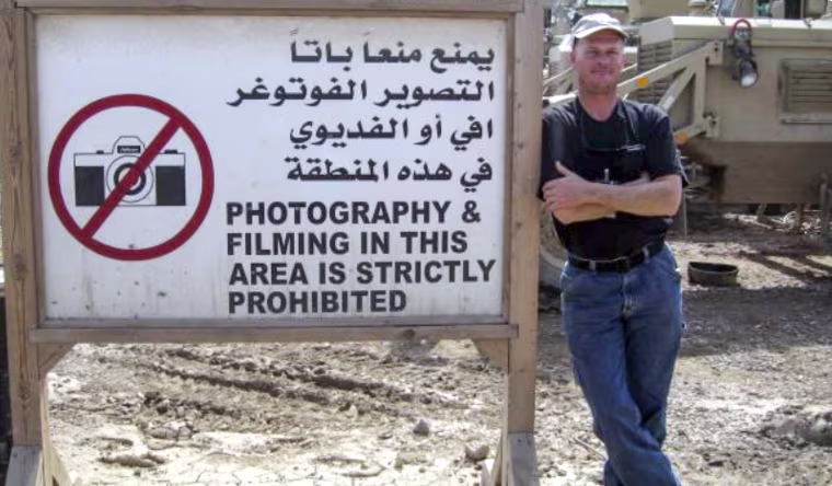 Mark Frerichs in Iraq.