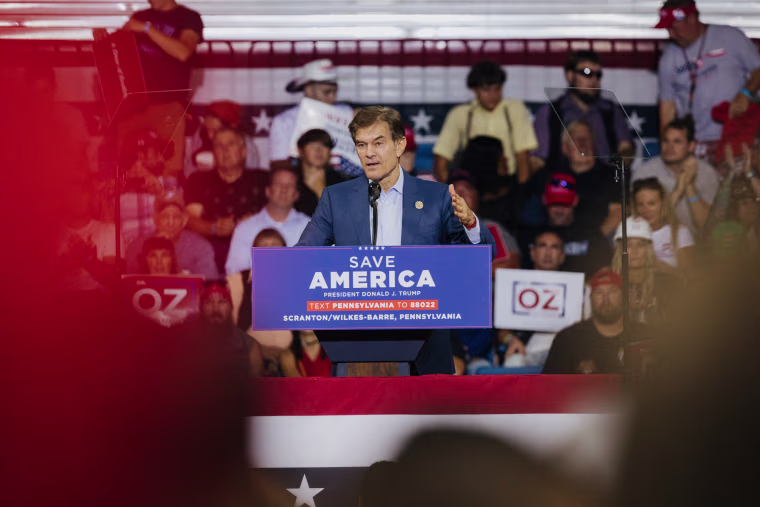 Republican Senate candidate Mehmet Oz