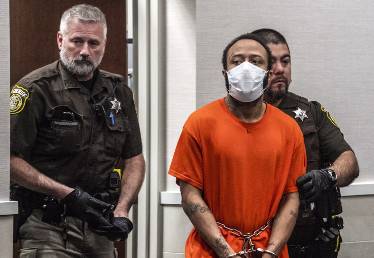 Darrell Brooks Jr. appears in Waukesha County Court on Aug. 25, 2022, in Waukesha, Wis.