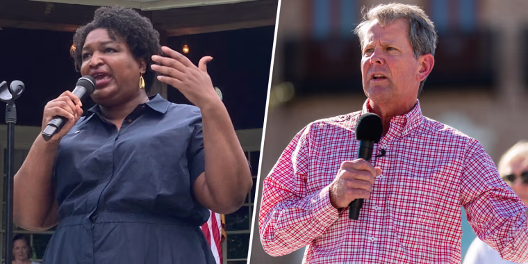 Image: Stacey Abrams Brian Kemp