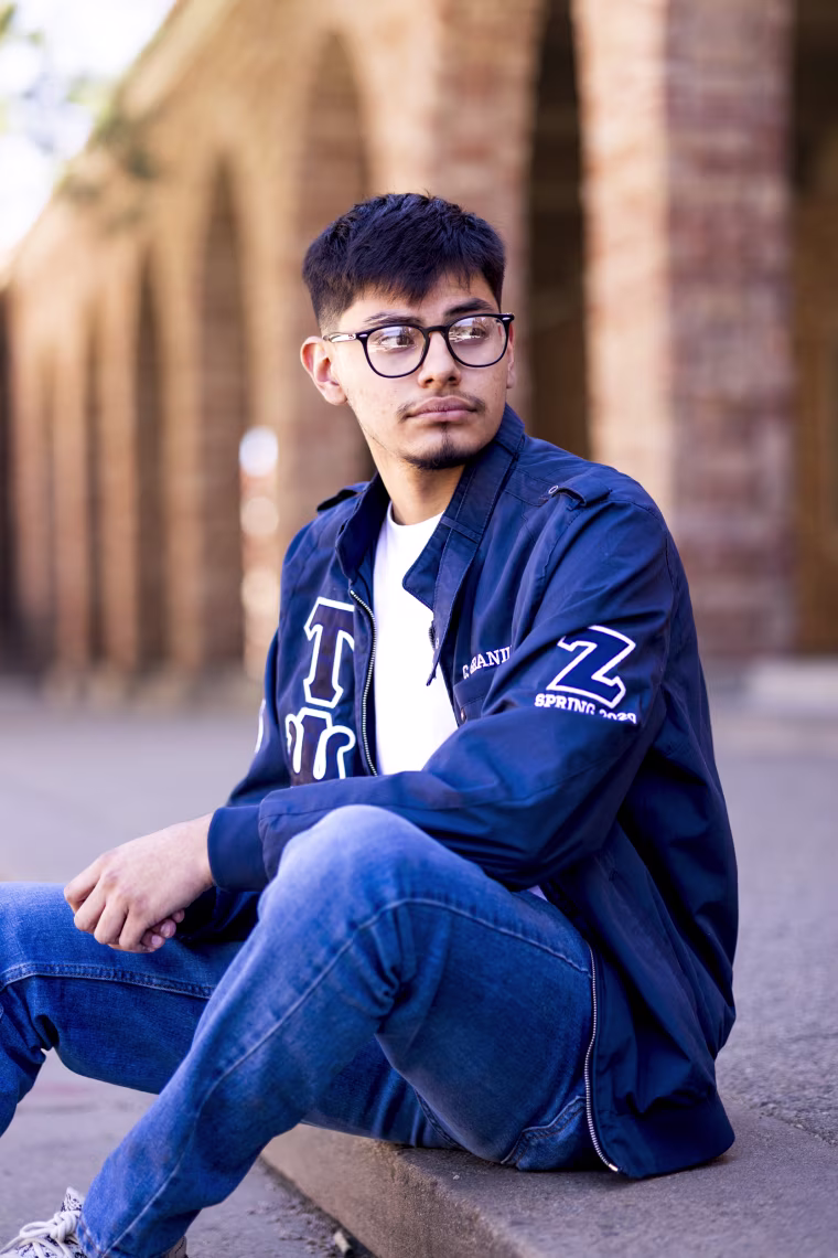 University of Colorado senior and Tau Psi Omega Fraternity president Carlos Granillo
