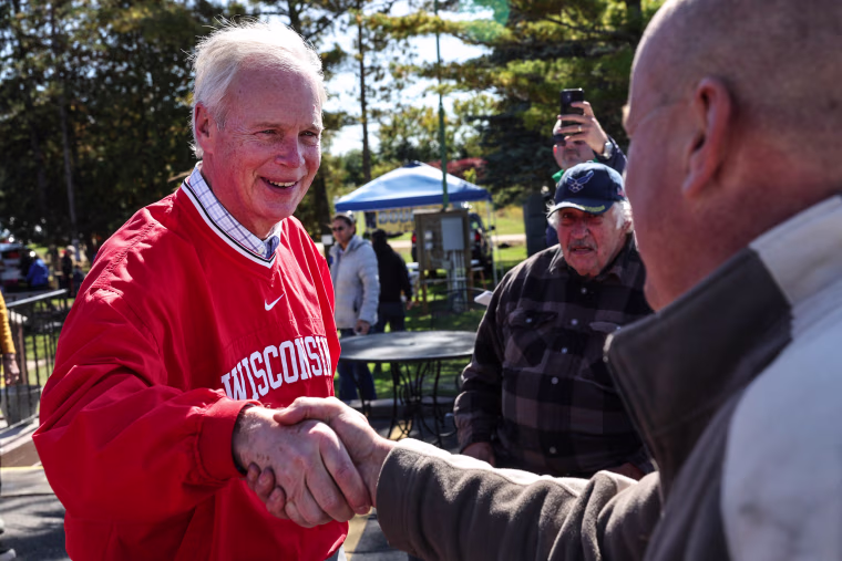 Image: Senator Ron Johnson Campaigns For Re-Election In Wisconsin