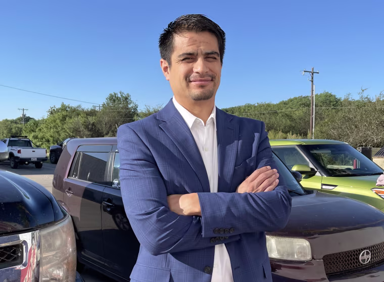 Francisco Medrano Jr., of Harlingen, says he’s likely to support Republican Mayra Flores.