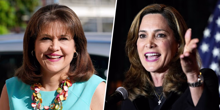 Annette Taddeo and Rep. Maria Elvira Salazar.