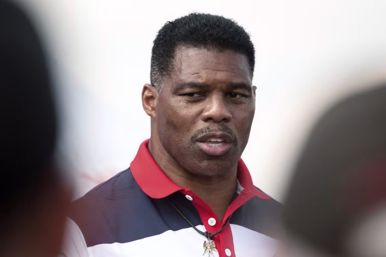 Georgia Republican Senate Candidate Herschel Walker speaks during a campaign stop on Tuesday, Oct. 11, 2022, in Carrollton, Ga.