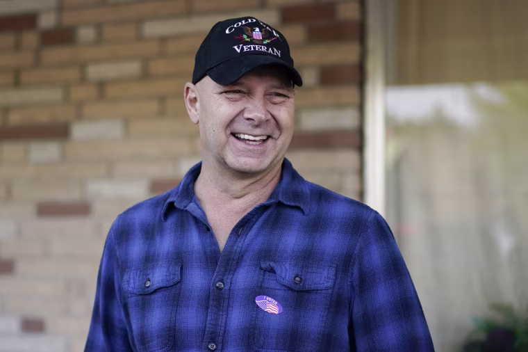 Doug Mastriano after voting at his polling place in Fayetteville, Pa., on Nov. 8, 2022.