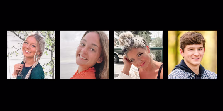 Madison Mogen, Xana Kernodle, Kaylee Goncalves, and Ethan Chapin. 