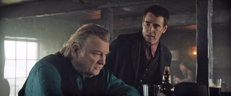 Brendan Gleeson and Colin Farrell in "The Banshees of Inisherin."
