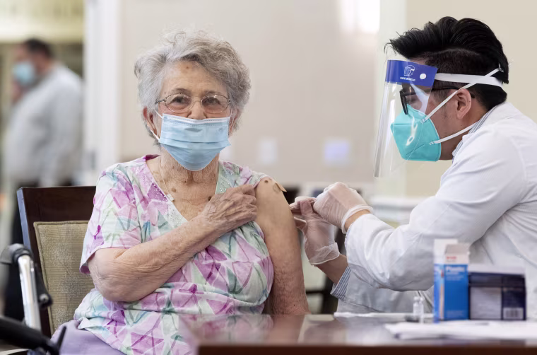 Senior facility gets COVID-19 vaccine