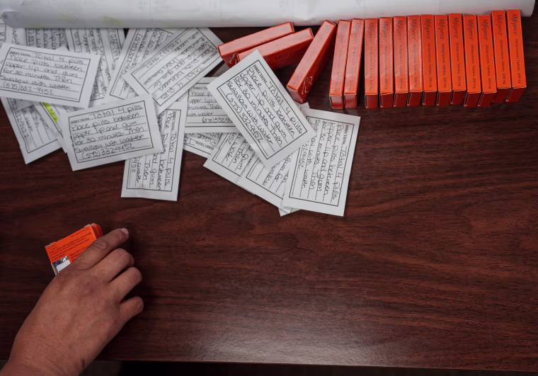 Doses of Mifepristone and Misoprostol at a clinic in Santa Teresa, N.M.