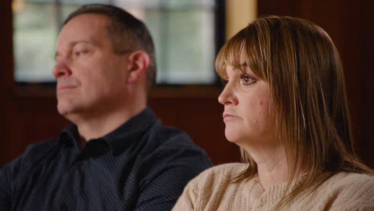Image: Steve and Kristi Goncalves during an interview with Dateline on NBC.